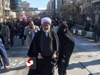 رئیس سازمان اطلاعات سپاه در راهپیمایی ۲۲ بهمن+تصویر