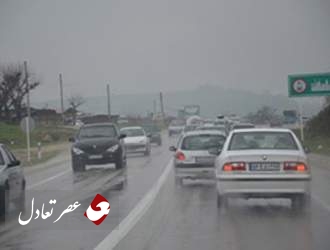 برف و باران در جاده های 15 استان