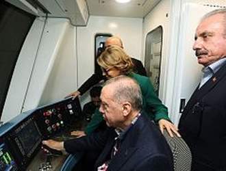 اردوغان راننده مترو شد!